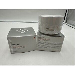 Lot Of 2 Serious-C Dermal Crepe Resist Intensive Body Cream 4 oz NEW SEALED JAR